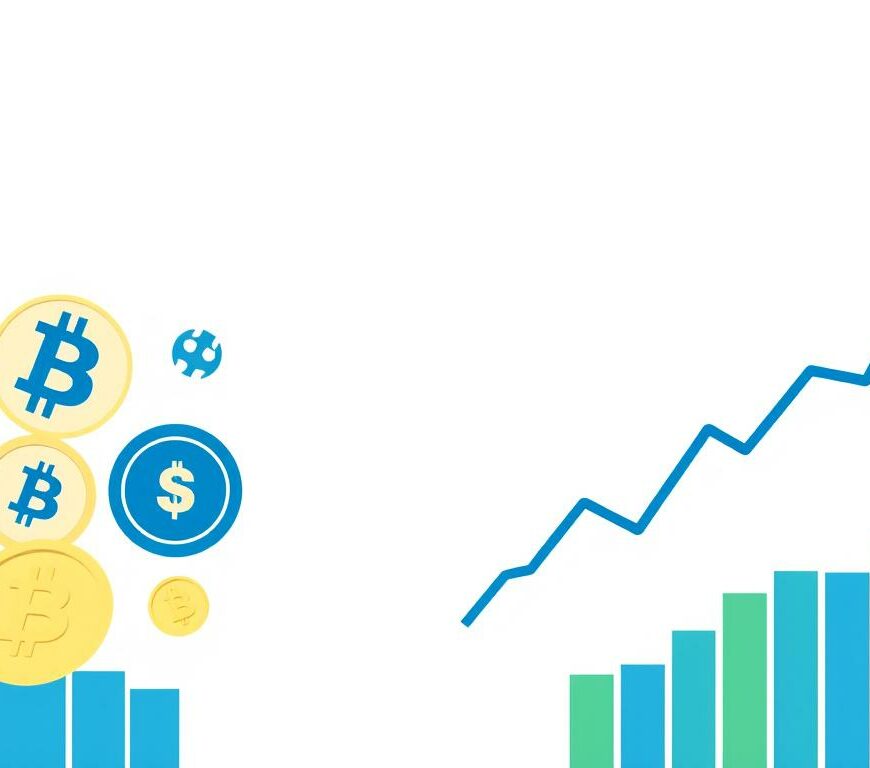 Crypto vs Stocks comparison showing Bitcoin and stock market charts
